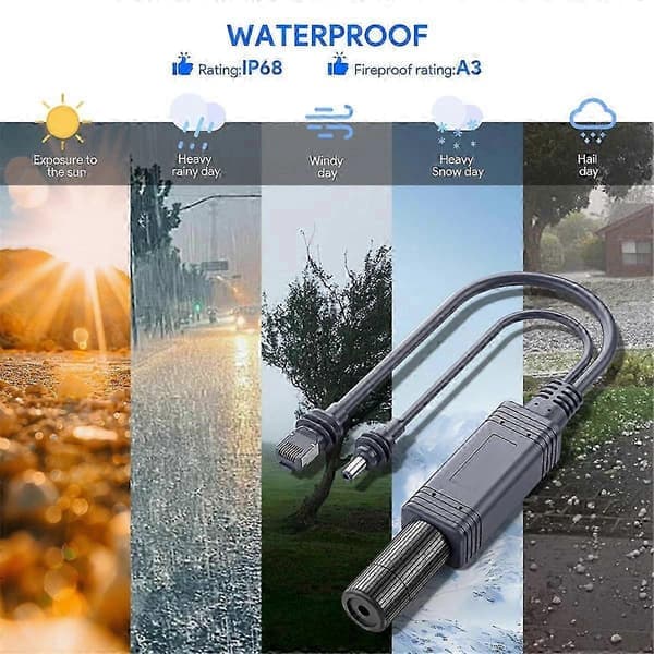 [LCS]100W Isolert Gigabit POE Splitter for Starlink Mini Dishy - Høyeffekts Ethernet-adapter