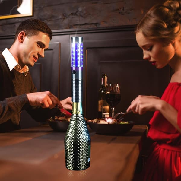LED Strobelys LED Flaskeservice Sparkler, Genopladeligt LED Lys Champagneflaske Håndholdt Lys til Fest Koncert Begivenhed E