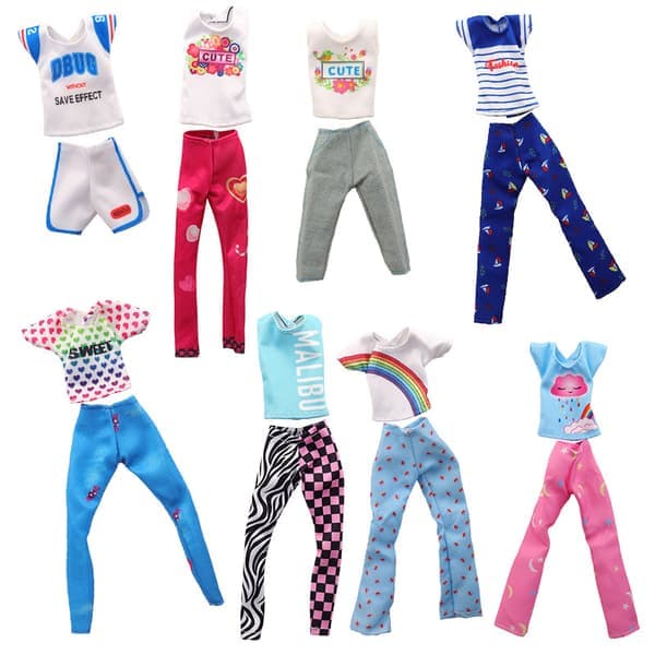 Barbie modeoutfit, 8 delar, 8 delar docktillbehör för barn