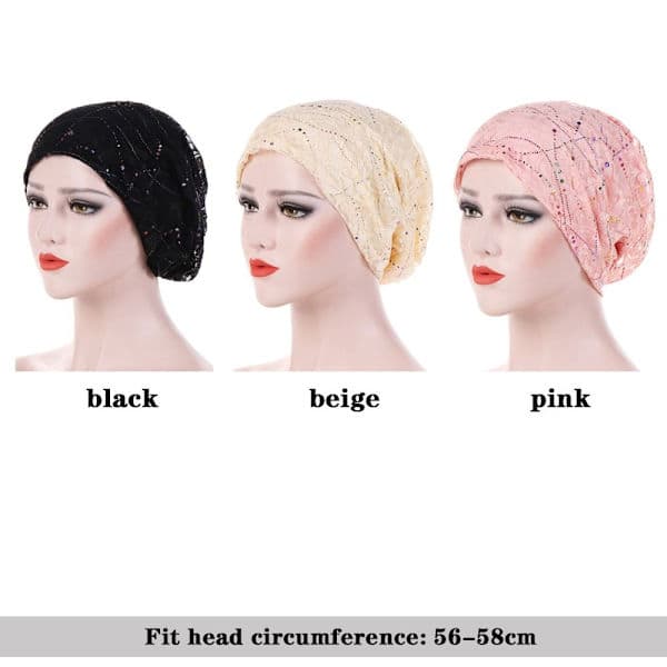 Turbanhatte Blød Bonnet beige