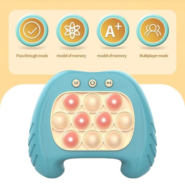 Snabb Push Pussel Spelmaskin Pop Fidget Leksak Bubbla Leksak white