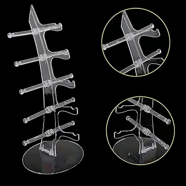 Brilleholder for 5 briller, stativ for solbriller