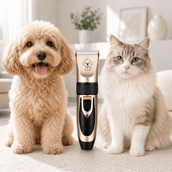 Pels-trimmer til hunde og katte – Støjsvag trådløs klipper