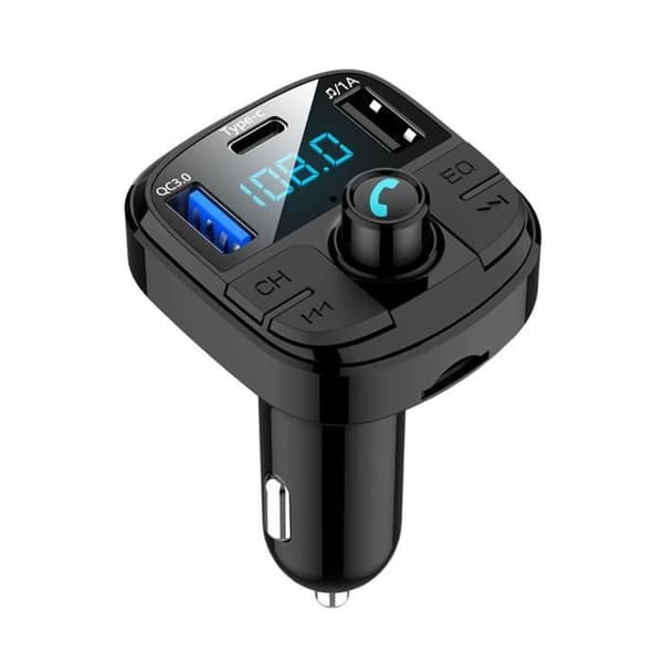 Bluetooth 5.0 FM-sender - Clydek - QC3.0 - Håndfri - Krystallklar lyd
