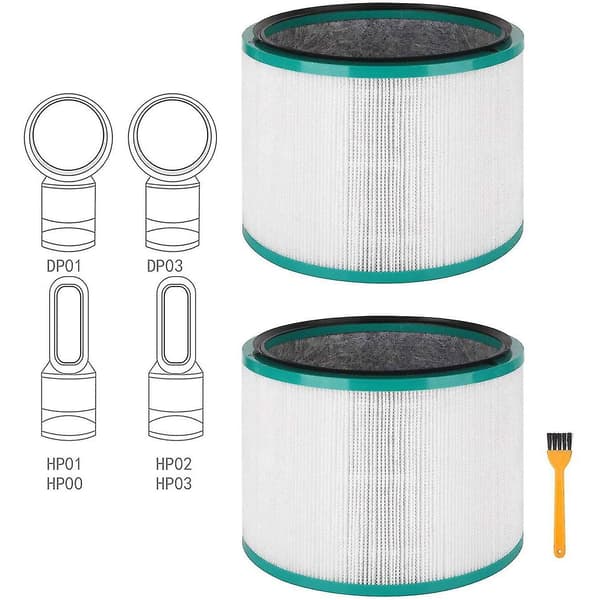 2-pak erstatnings-Hepa-filter til Pure Cool Link Dp01, Dp02 og til Pure Hot + Cool Link Hp01, Hp0