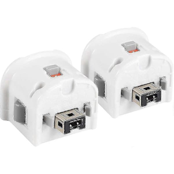 2 Motion Plus Adapter Sensor til Wii Remote, Motion Plus Adapter Accelerator Udskiftning til Wii Motion Plus Adapter Hvid