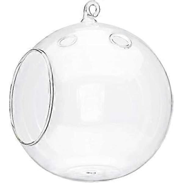 Hängande blomkruka i glas, 15 cm, 2-pack
