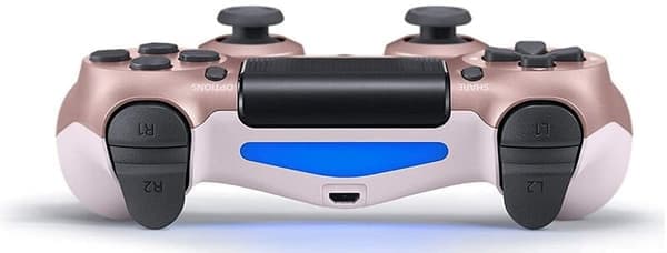Games World PS4 Doubleshock 4 V2 trådløs spillkontroller, rosa, rosegull, for PS4 / PS5 / Android / iOS