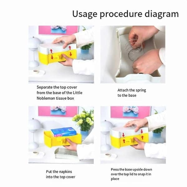 Stuebord Toalettpapirholder Tilpasset med Elastisk Støtte Veggmontert Tissueske