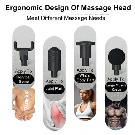Massagepistol med LCD-skärm
