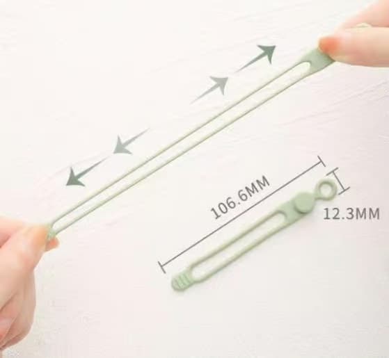 30 stk. silikone kabel organizer ledningsclips til datakabler, H