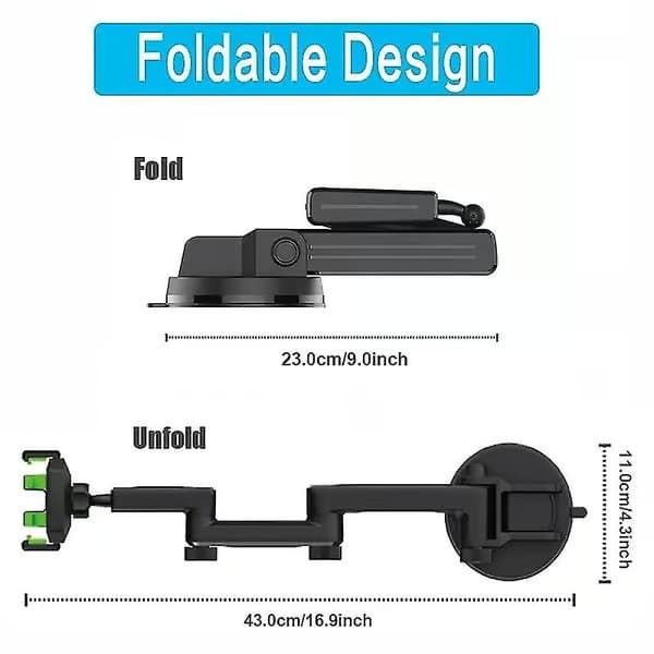 Feste for lastebilgraver Gaffeltruck Lang arm Robust mobiltelefonholder