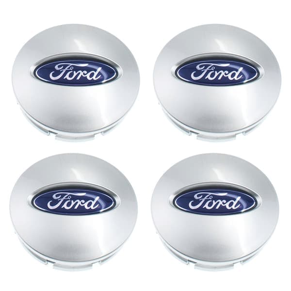 Ford Centrumkåpor / Hjulnav Bilmärken - 4-pack 54mm - Silver