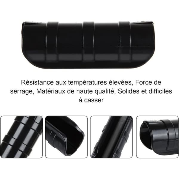 Pakke med 50 klips til 25 mm drivhuse – ABS+PC plastfolie fastgørelsesklips til 24–26 mm rør