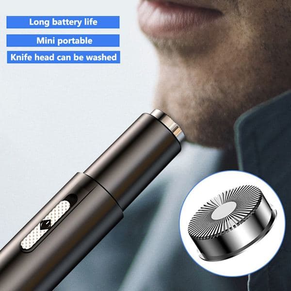 Nesehårtrimmer blue Double cutter head