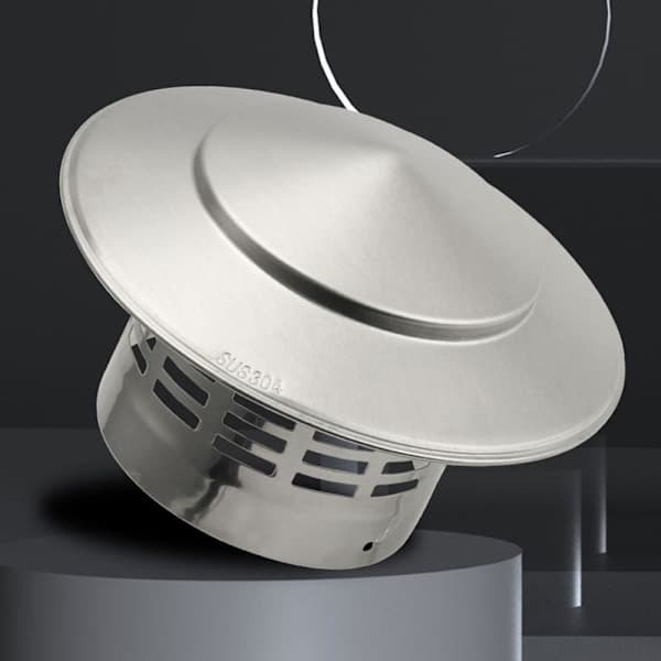 Ventilert regnhette for skorstein 200mm