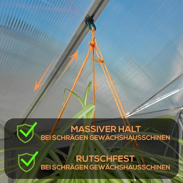 50x växthusklämmor - Växtstöd för växthusupphängningar, Perfec - Perfet