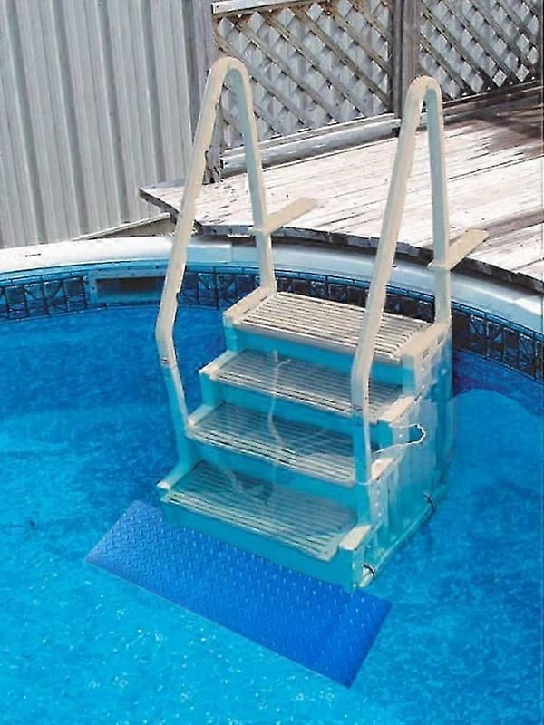 Ny uppgraderad poolstege matta snöigt väder hållbar halkfri design PVC halkskyddslager 23 x 90 cm säkerhetsfoder