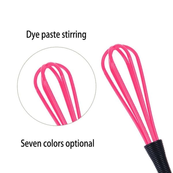 Visp, 5-delt plastvisp, rosa