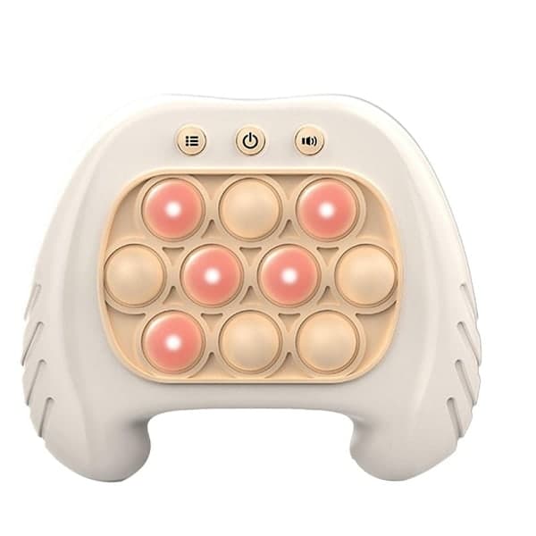 Snabb Push Pussel Spelmaskin Pop Fidget Leksak Bubbla Leksak white