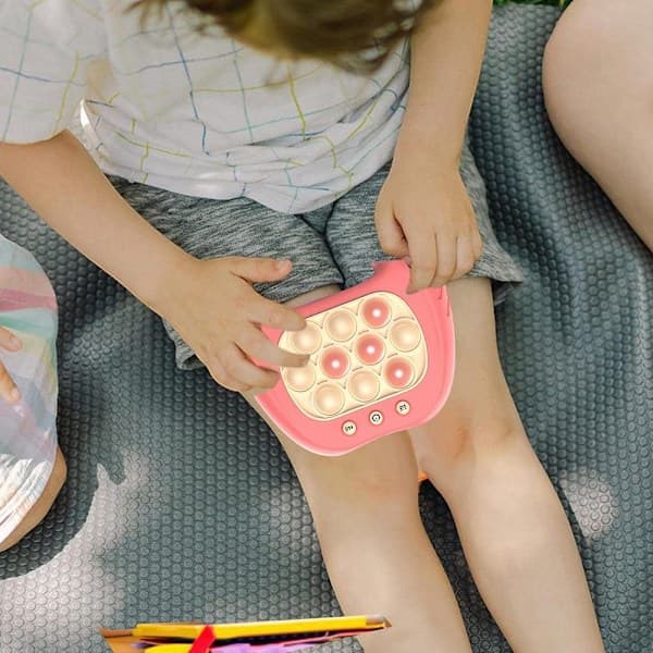 Snabb Push Pussel Spelmaskin Pop Fidget Leksak Bubbla Leksak red