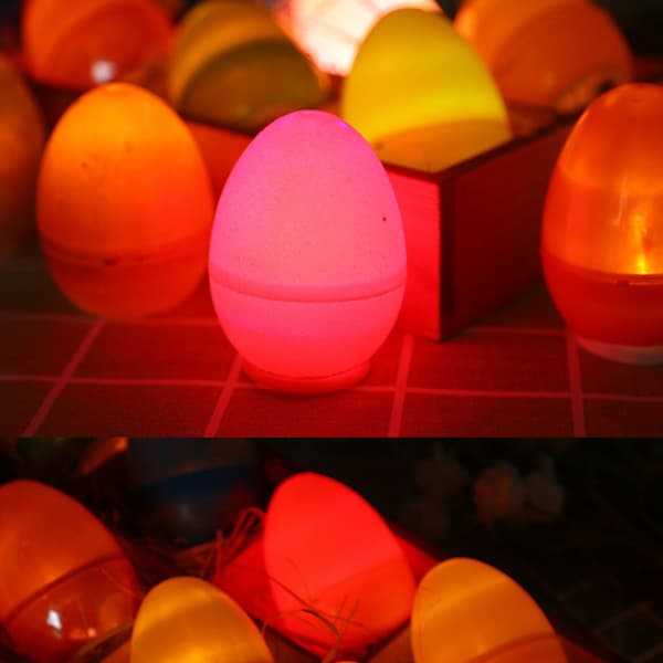 12 Pcs DIY Plastic Easter Eggs for Holiday Decoration