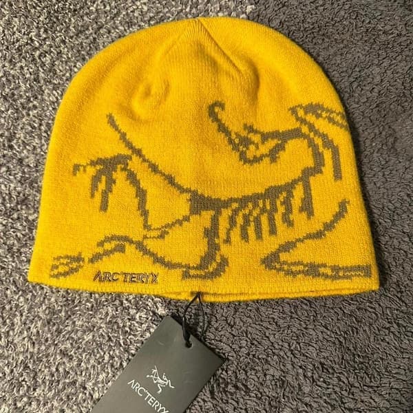 Arc'teryx Bird Head Toque Mössa Merinoull Stickad Vintermössa Unisex Yellow