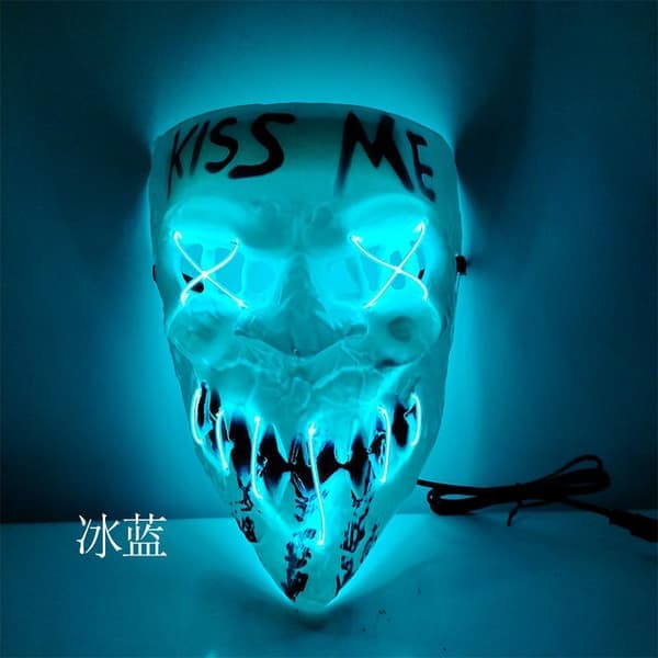 LED-mask 5-pack inkl. batterier - Halloween