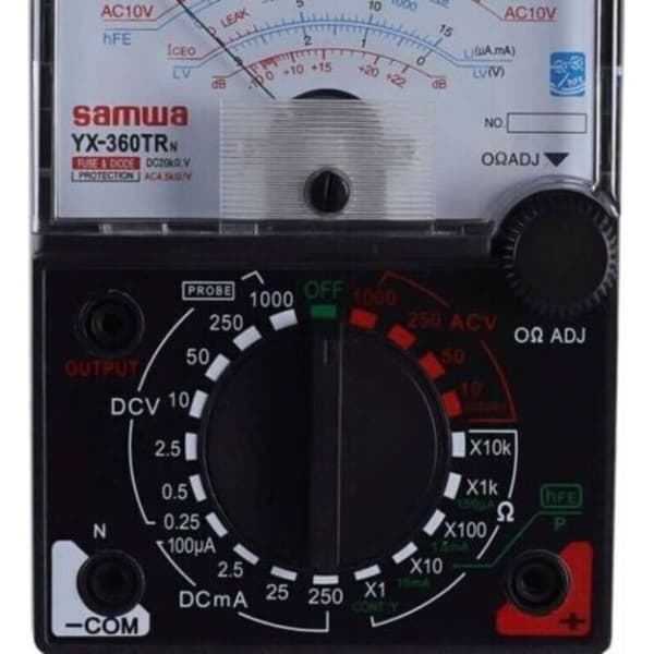 Analogt multimeter, AC/DC-tester, voltmeter, amperemeter, ohmmeter, analogt multimeter til spændings-, strøm- og modstandsmåling