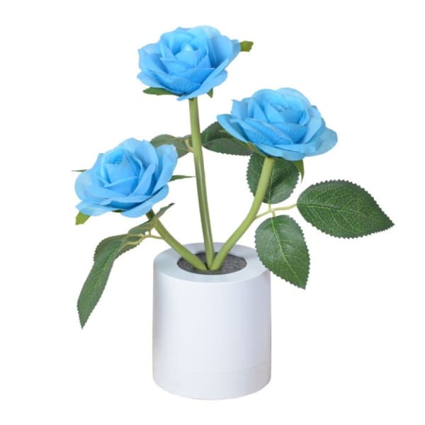 LED Rose Lampe Bordlampe pink