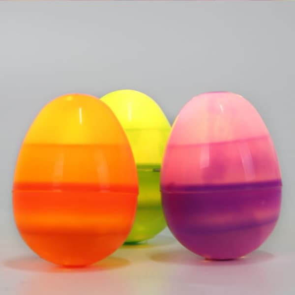 12 Pcs DIY Plastic Easter Eggs for Holiday Decoration