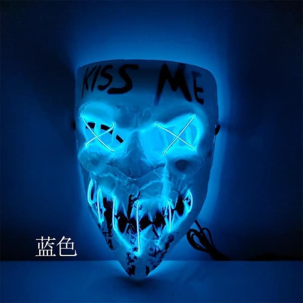 LED-mask 8-pack inkl batterier - Halloween