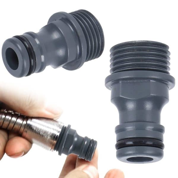 Sett med 2 G1/2 utvendige kranfittings – 1/2\" ABS utvendig gjenge