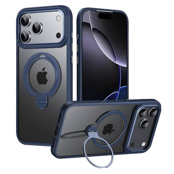 iPhone 17 Pro Max Cover Kompatibel med MagSafe Bagside Blå[D] Blå Blå