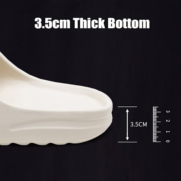 Hjemmesko Tyk Platform Badeværelse Sky Hjemmesko black 42-43#-42-43#