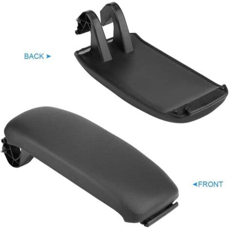 Konsol armlæn til Audi A3 8P/A5 2003-2013 – Sort læder centerdæksel – Nem installation – Dimensioner 25,8 x 12 cm – 8P0864245P