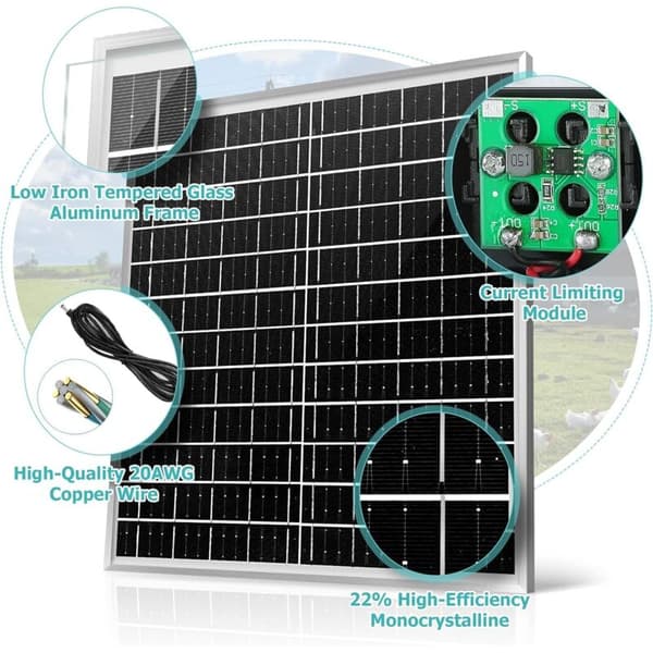 22W Solarudstødningsventilator – 8-tommer Børsteløs Motor – Effektiv Ventilation til Skure og Hønsehuse – Nem Installation