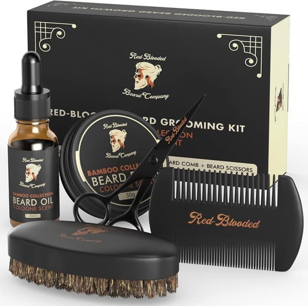 Red-blooded men's skäggvårdskit komplett set med skägg