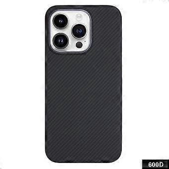 Fodral för iPhone 14 Pro kompatibel med MagSafe 600D fin textur Aramidfiber telefonfodral