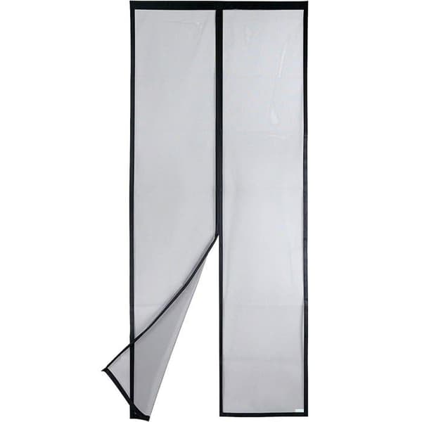 Magnetisk myggenet til døre 90×210 cm – ultra-resistent net, magnetisk lukning, sort