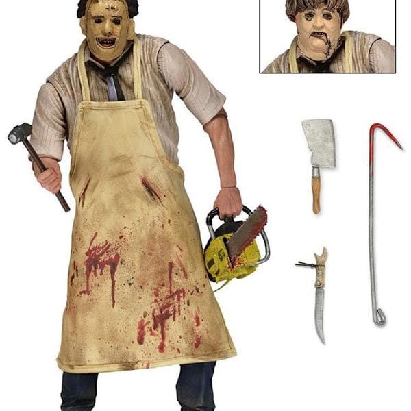 NECA Texas Chainsaw Man Leatherface 40-årsjubileumsfigur/docka