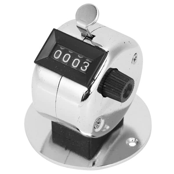 Mechanical Manual Counter 4-Digit Mini Hand Press Counter Handheld Counting Tool