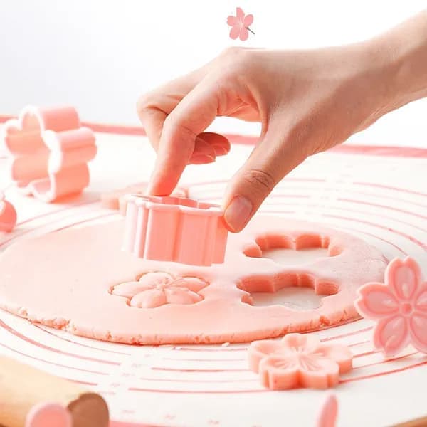 5 stk/sæt Sakura kageform stempel kiks udstikker kirsebærblomst DIY WIS