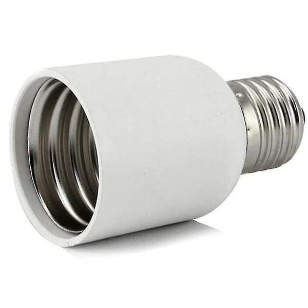E27 til E40 Adapter Hvid Lampeholder Konverter Hjem Medium Pære