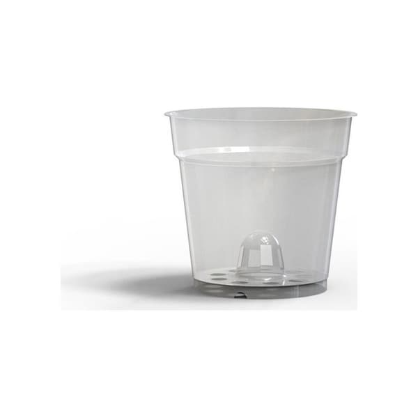 10 stycken transparenta blomkrukor i plast, 3,5 tum