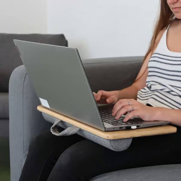 Laptopbakke med pude, laptop knæpude, tablet seng, B