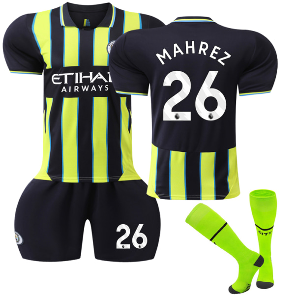 24-25 Nya Manchester City Away Football Kits #26 Mahrez Träningströjor 26