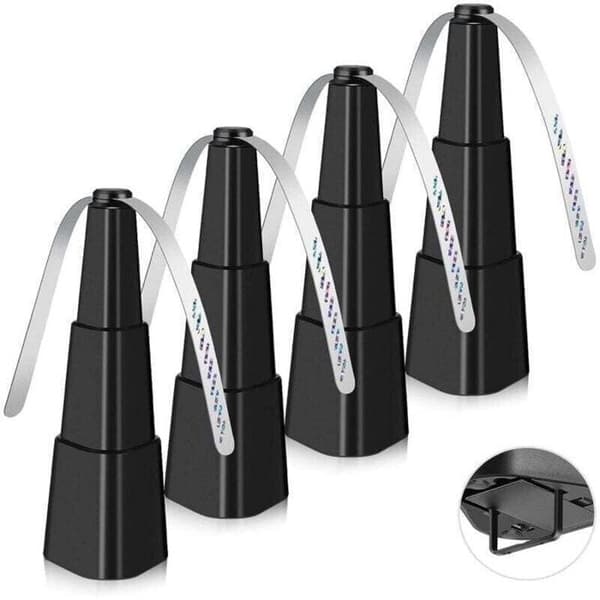 AIMOONSA Bordventilator mod fluer – Sammenklappelig, Lydløs, Kemikaliefri, 2 x AA-batterier (Sort)