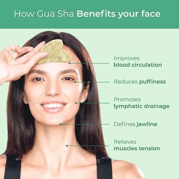 Gua Sha Skrape - Grønn Stor Pigget