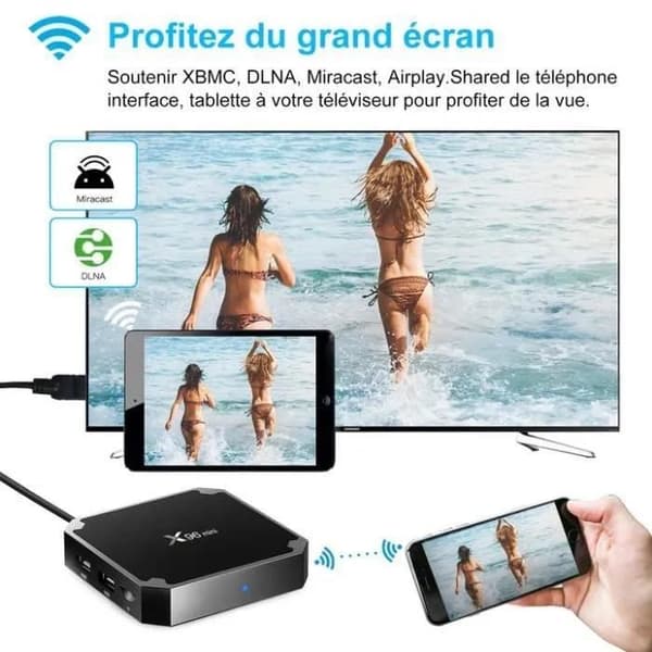 TV-boxi - X96 mini - 2 Gt RAM - 16 Gt ROM - 4K HD - WiFi 2.4G
